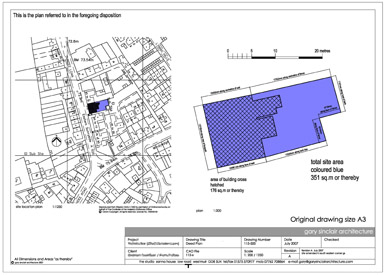 image of typical deed plan